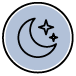 moon and stars icon