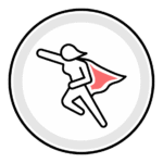 Icon for superhero imposter syndrome