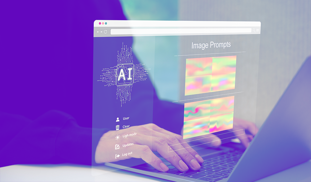 hands typing on computer, using AI for content creation