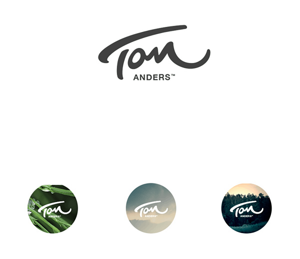 personal brand logo for tom anders, art director