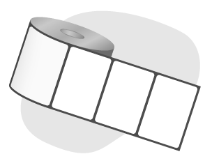 illustration of a roll of labels